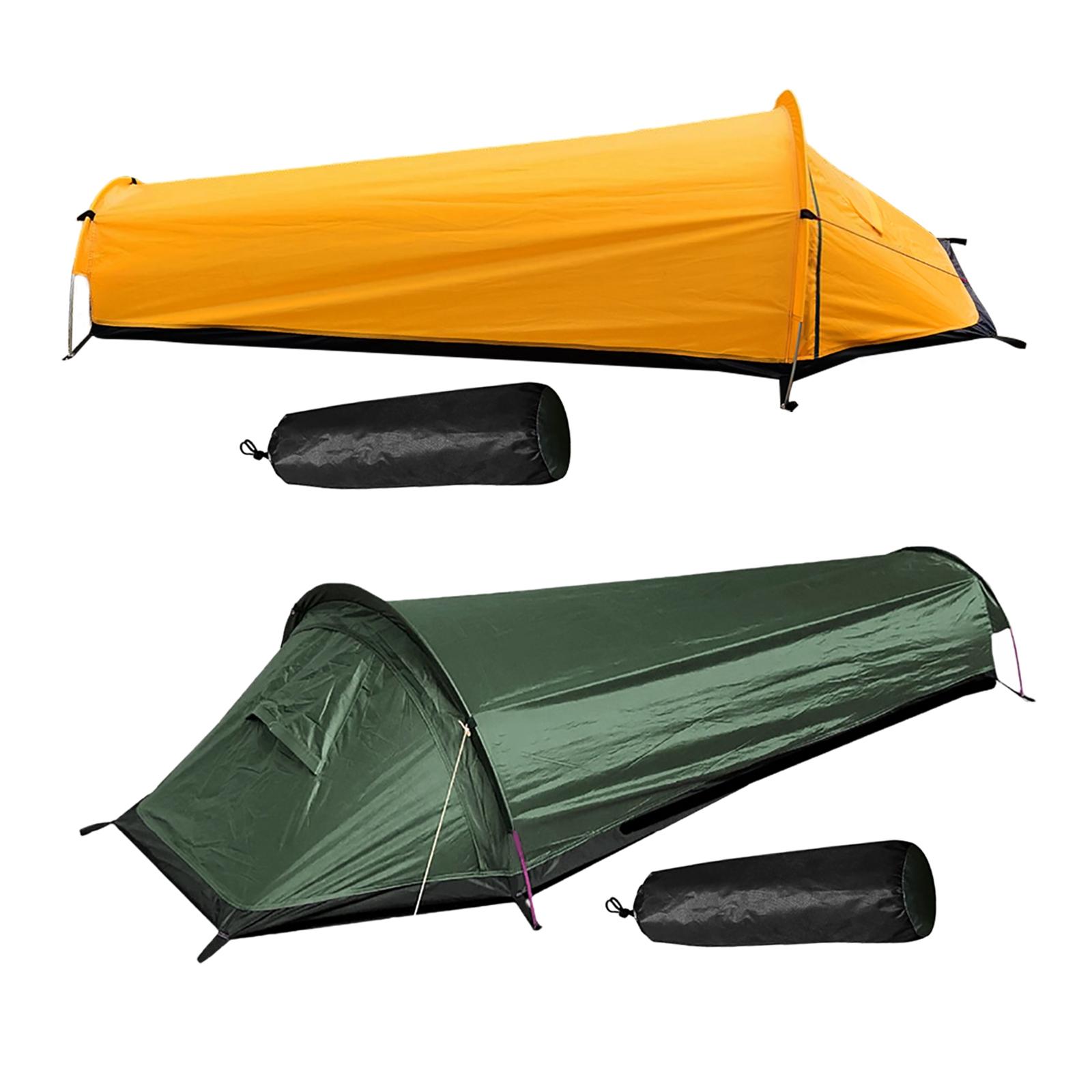 Cheap Goat Tents Portable Camping Tent Waterproof 1 Person  Shelter easy  Windproof for Fishing Hiking Mountaineering Outdoor Activities Beach   